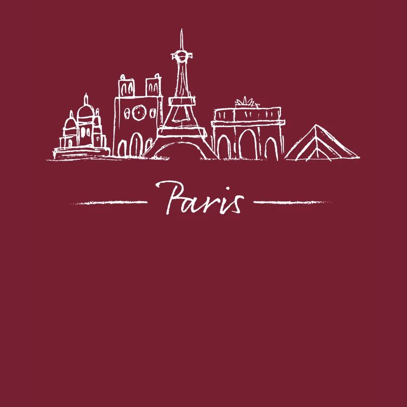 Paris Skyline Silhouette Städtetrip Eiffelturm