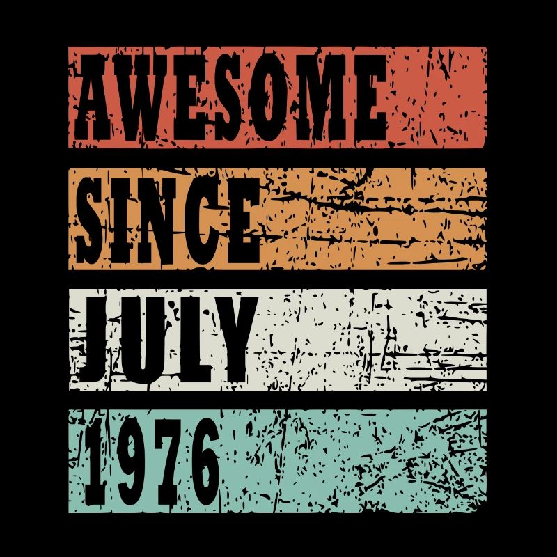 1976 Juli retro Geburtstag Geschenk