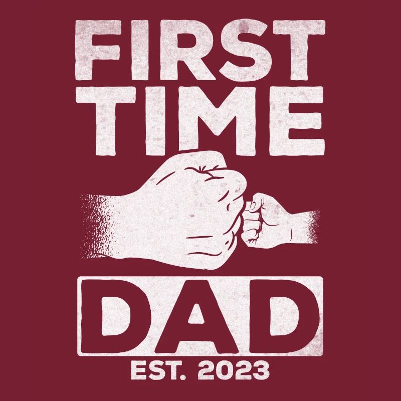 Zum ersten Mal Dad Est. 2023 Papa wird Vaterschaft