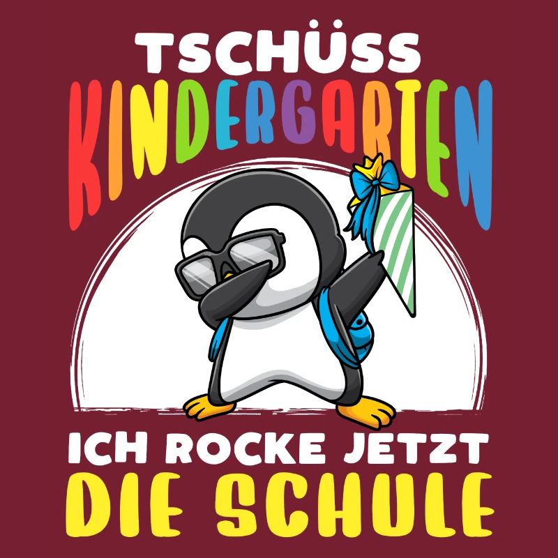 Schulkind Einschulung Pinguin