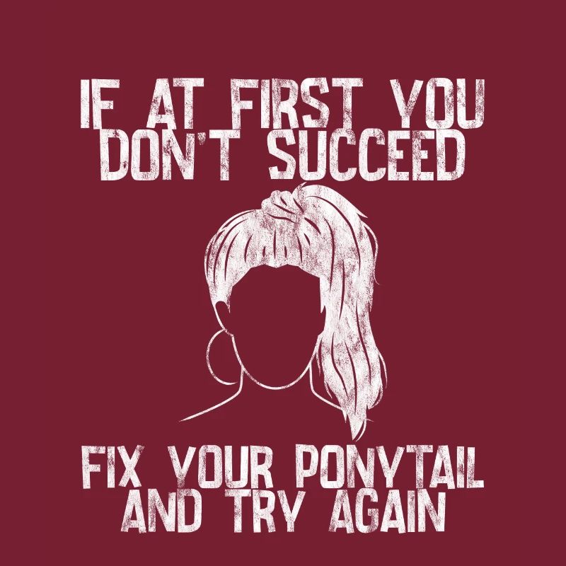 Si au début vous ne réussissez pas, réparez votre queue de cheval 1