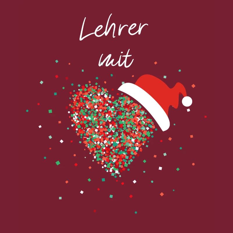 Lehrer mit Herz Klassenlehrer Weihnachtsgeschenk