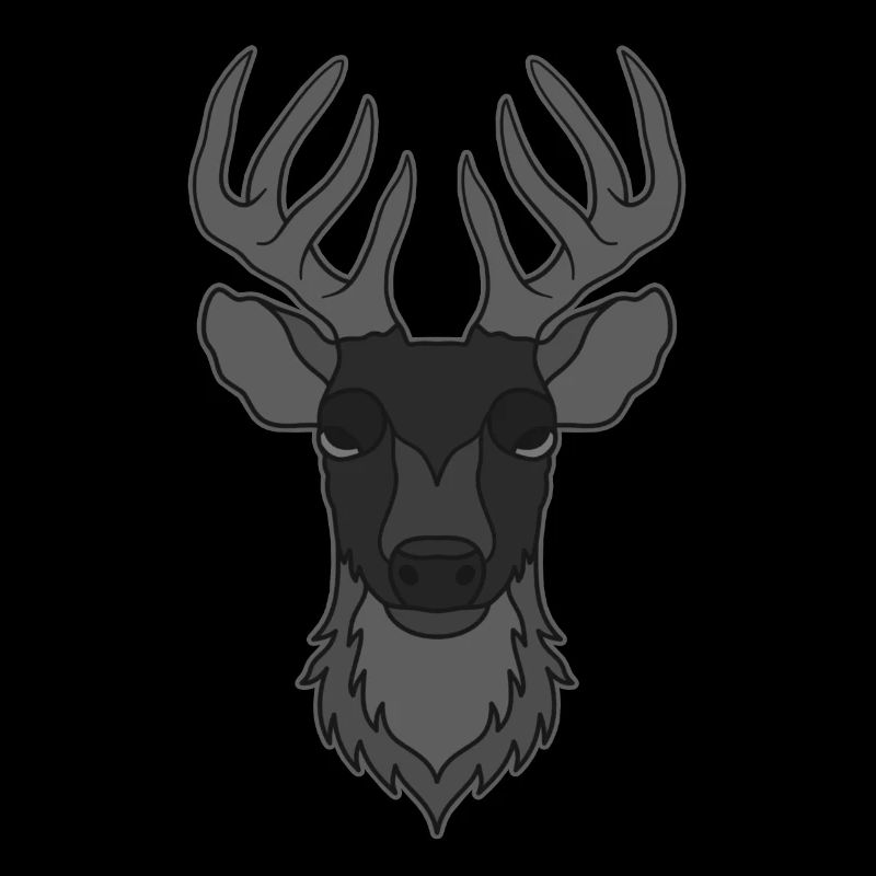 Rothirsch Geweih mit Hirschgeweih