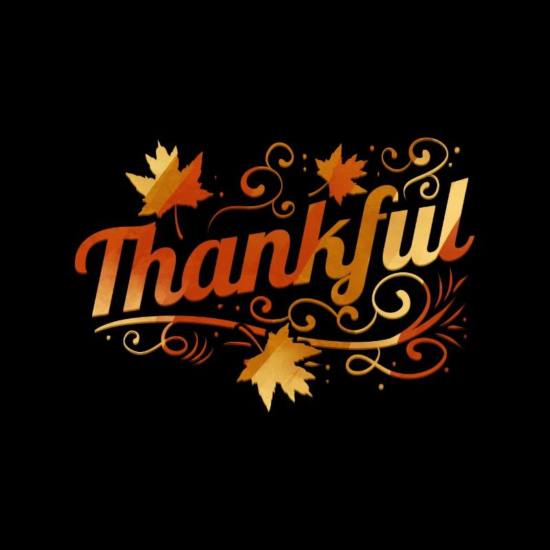 Ornament Brown Maple Leaves Thankful On