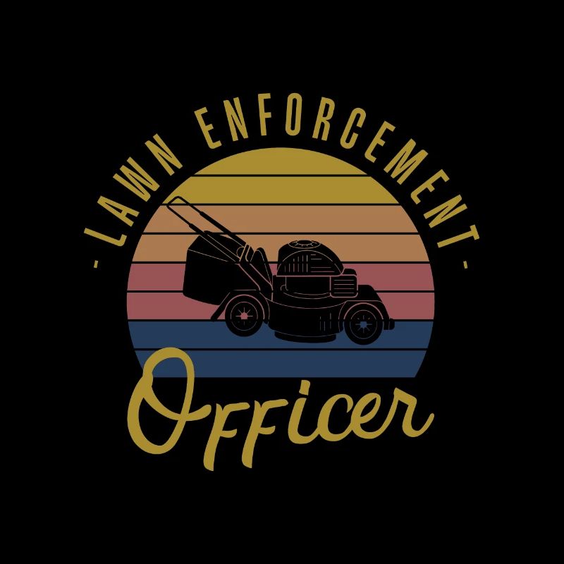 Lawn Enforcement Officer Lawn Mower