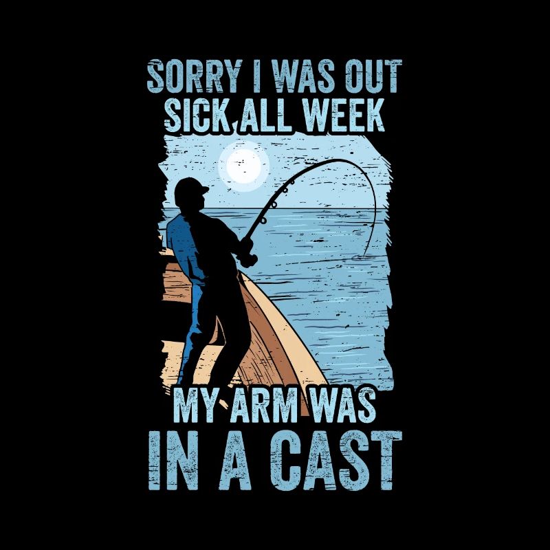 Mon bras était dans un Cast Rod Fisher Fish