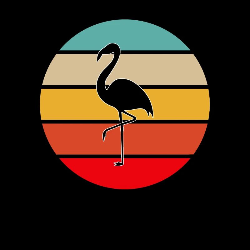 Flamant rose Rétro