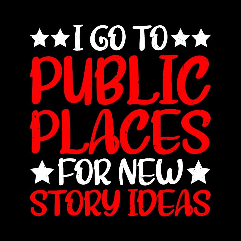 Je vais dans des lieux publics pour de nouvelles idées d’histoires 2