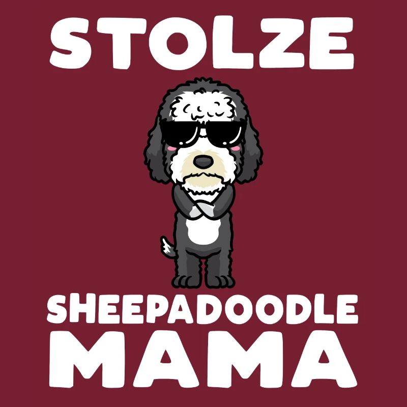 Stolze Sheepadoodle Mama