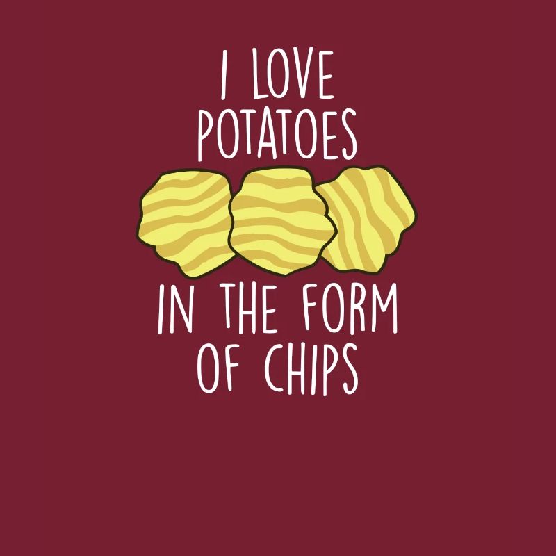 J’aime les pommes de terre sous forme de chips Chips Chips