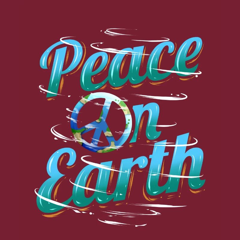 Logo Peace On Earth For Earth Day