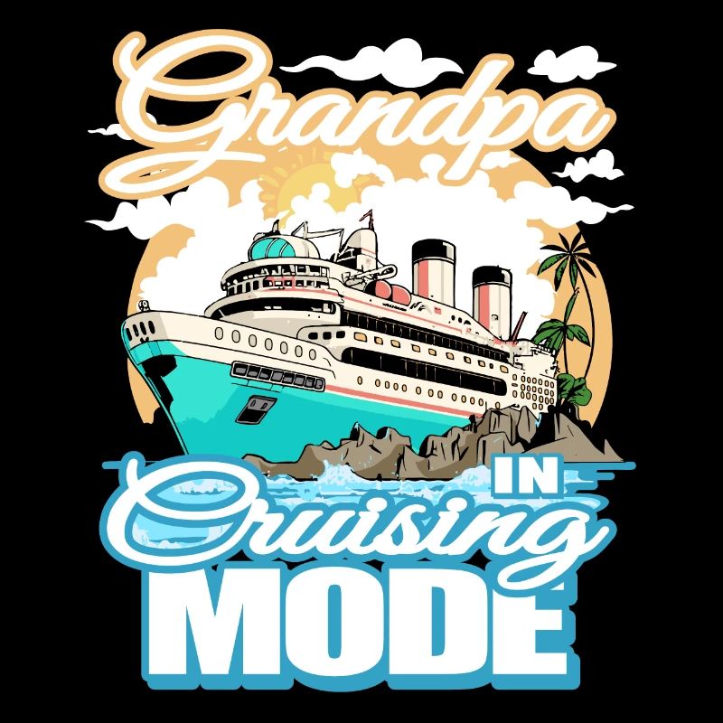 Grand-père en mode conduite - excursion en bateau