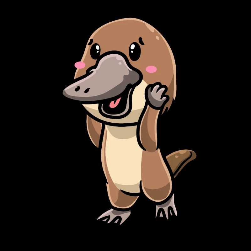 Émoticône ornithorynque de Kawaii