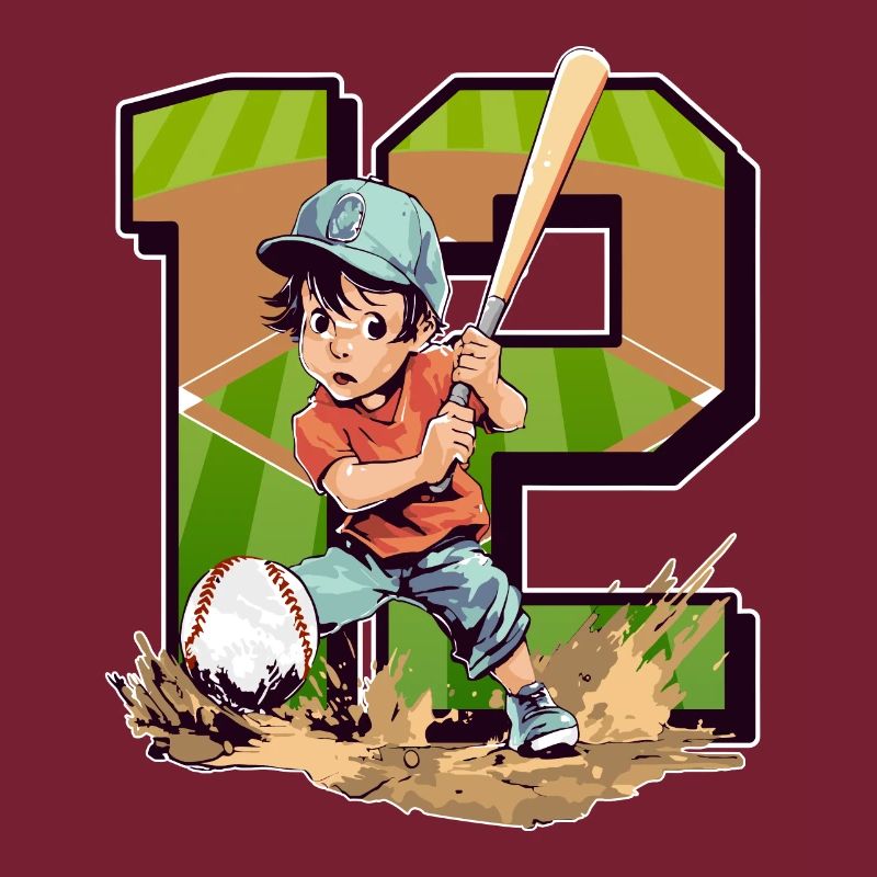 Baseball Geburtstag - 12 Jahre Alter Junge - 12.