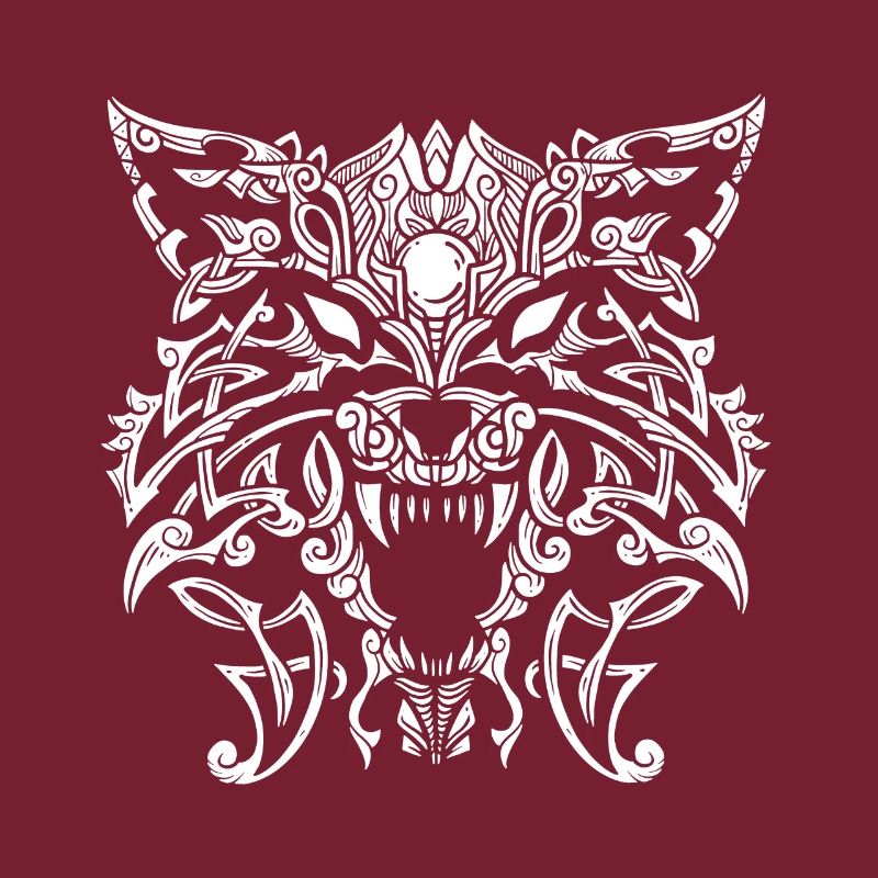Fenrir Wolf & Celtic Knot - Viking Design