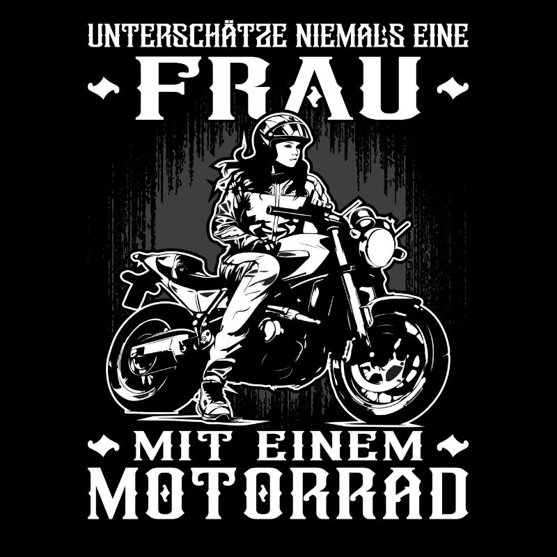 Motorradfahrerin - Bikerin / Bikerfrau