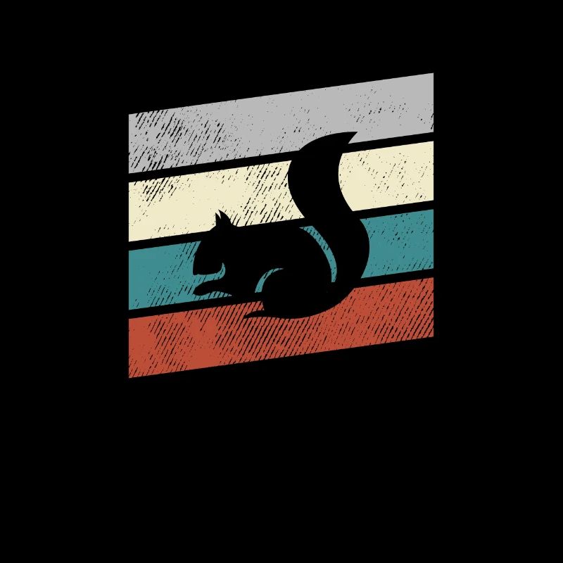 Eichhörnchen Retro