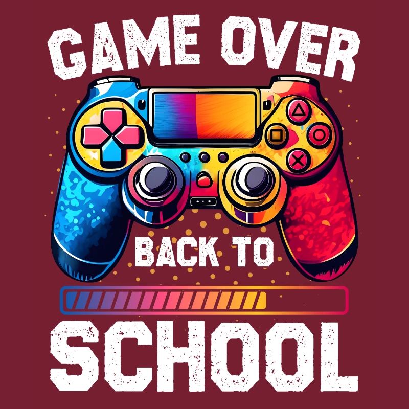 Game Over Back To School Lustiger erster Schultag