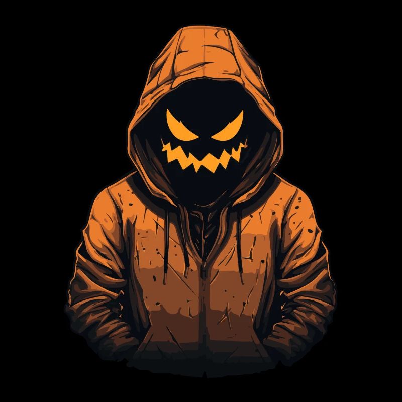 Jack O’Lantern cool et effrayant avec sweat à capuche rouge