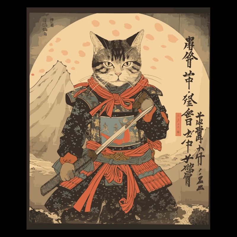 Ninja Cat Samurai Sword | Meow Warrior