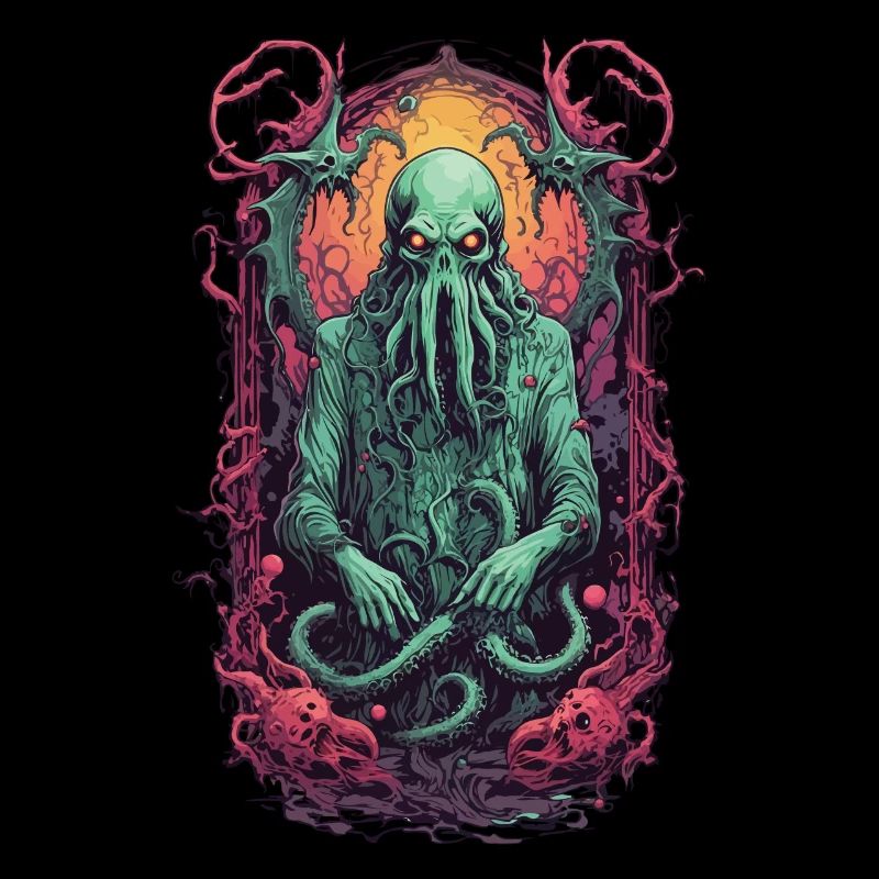 Spooky Tentacle Monster Halloween Design