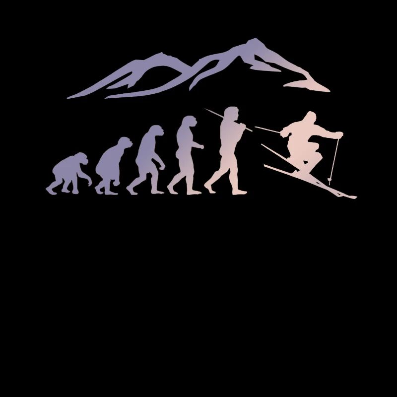 Ski Evolution Skifahrer Schnee Winter