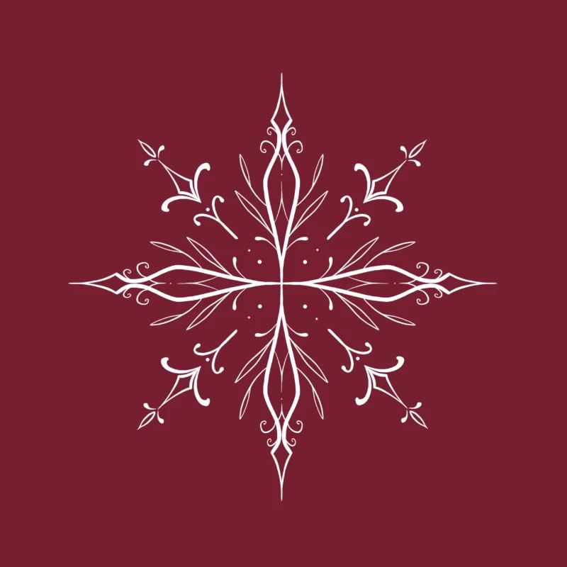Flocon mandala blanc