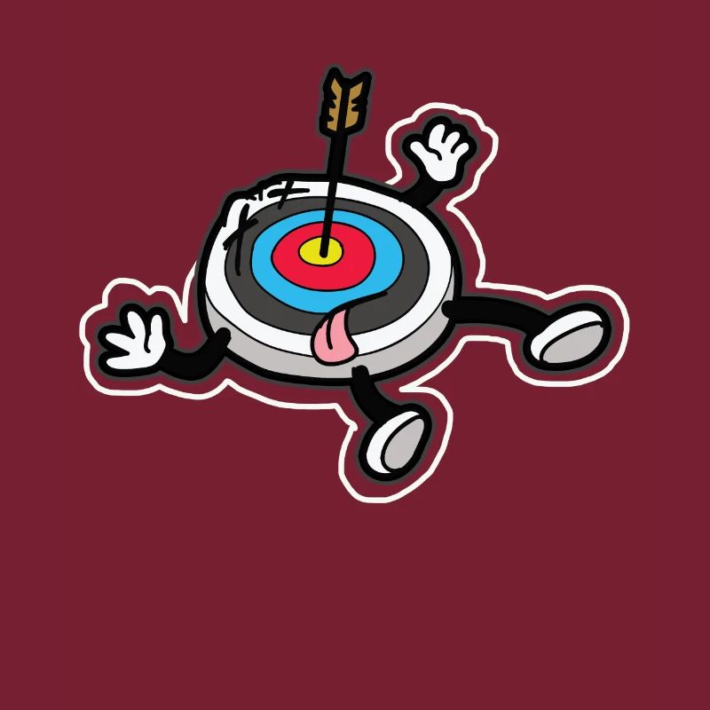 Cible morte avec tir à l'arc arc et flèche