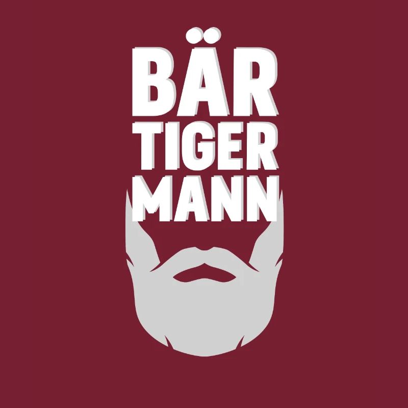 Bär Tiger Mann - lustiger Bart Spruch