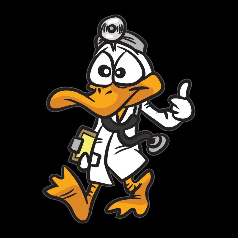 Enten Doktor Cartoon Comic Humor