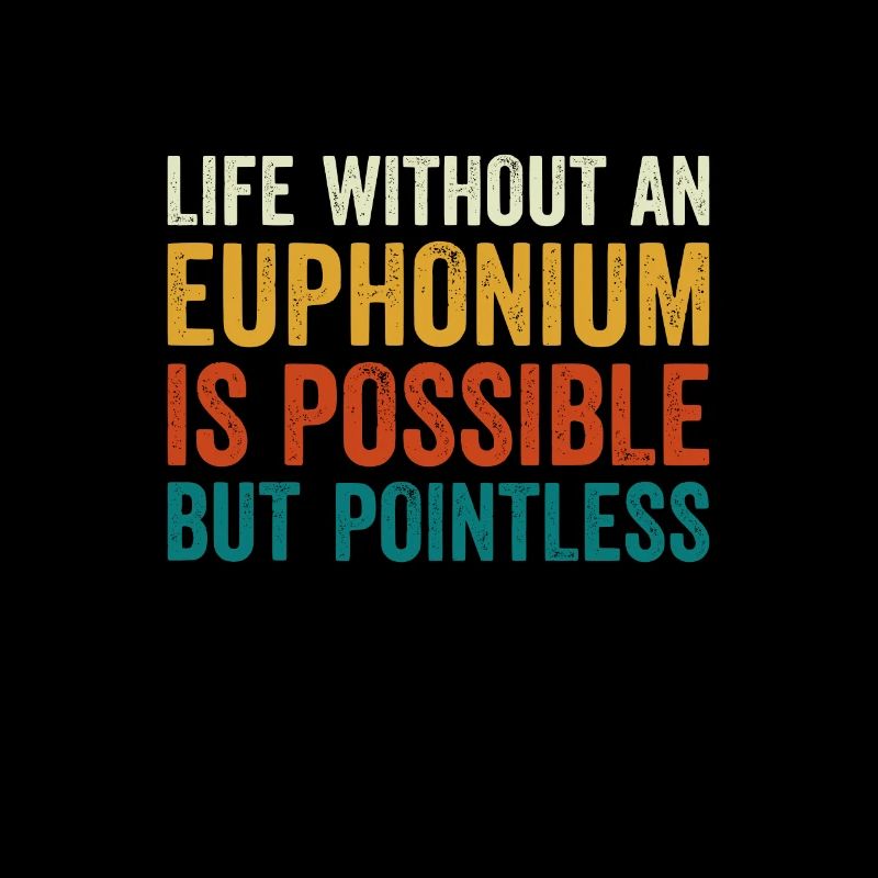 Cuivres Euphonium Drôle Sort Rétro Vintage