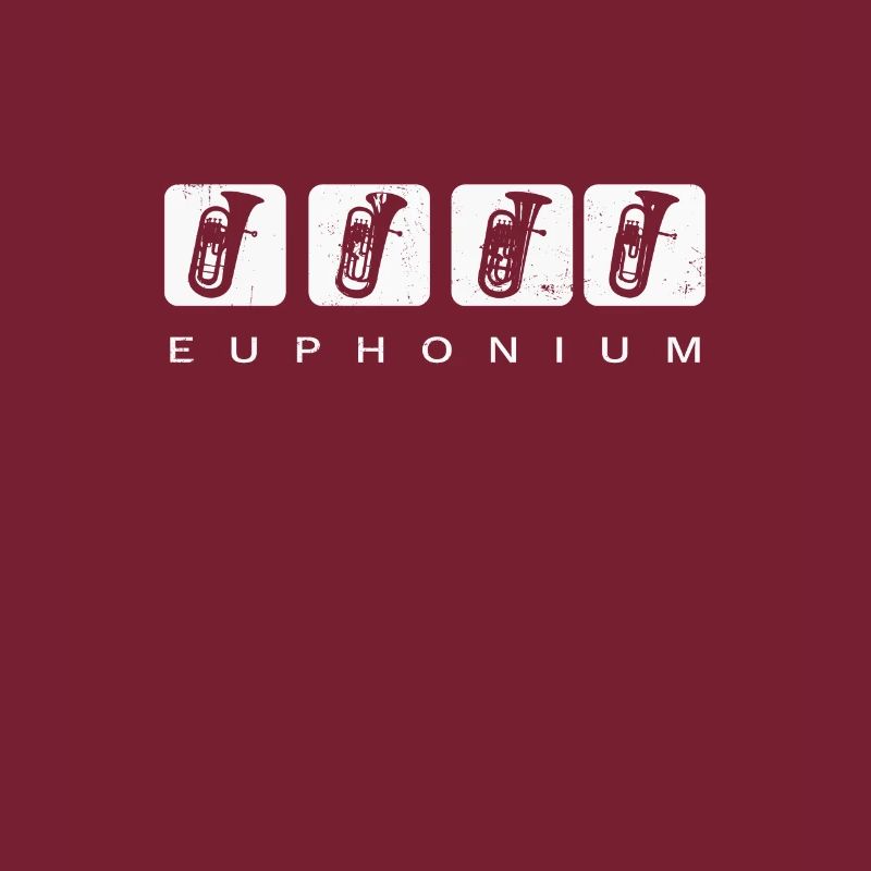 Euphonium Eufonium Blechbläser Horn Retro Vintage