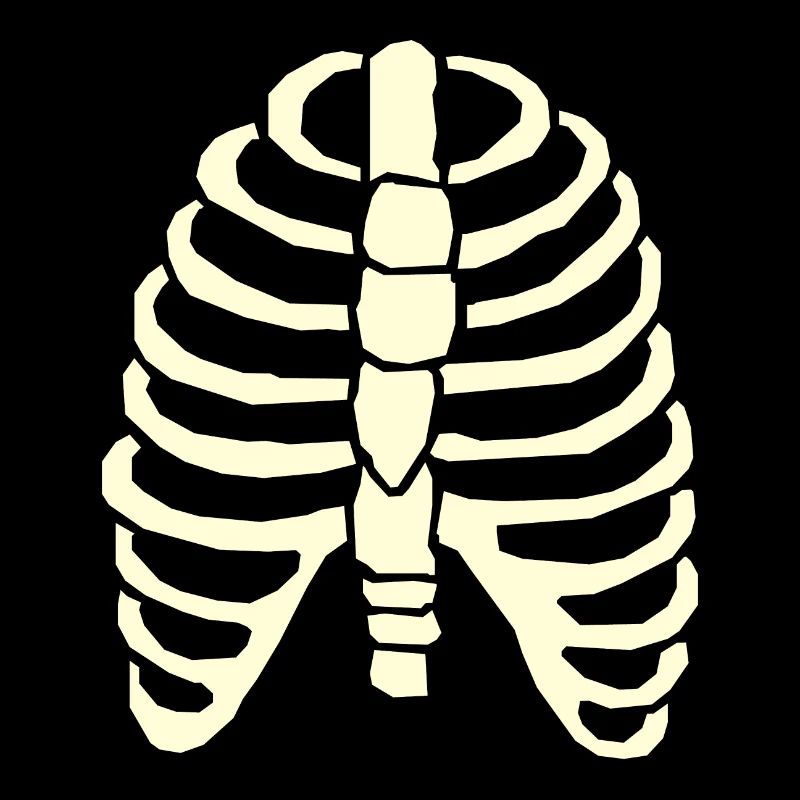 Lustiges Knochen Wirbelsäule Comic Geschenk