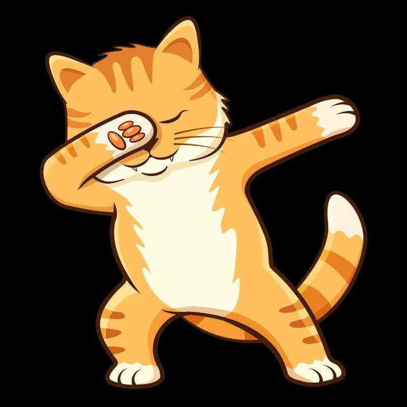 Dabbing Katze Dab Cat Geschenk