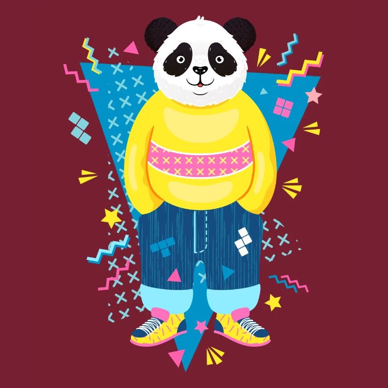 Cool 90s Style Panda
