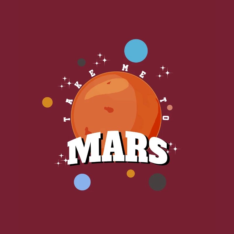 Mars Planet Geschenk roter Planet
