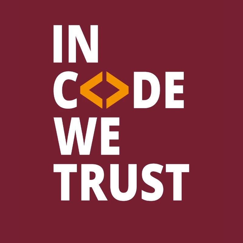 In code we trust Programmierer Geek Coding Nerd