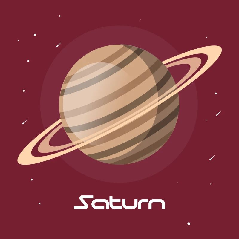 Saturn Ring Space Planet Solar System Stars