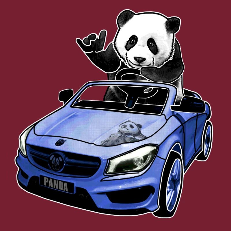 panda im auto geschenkidee