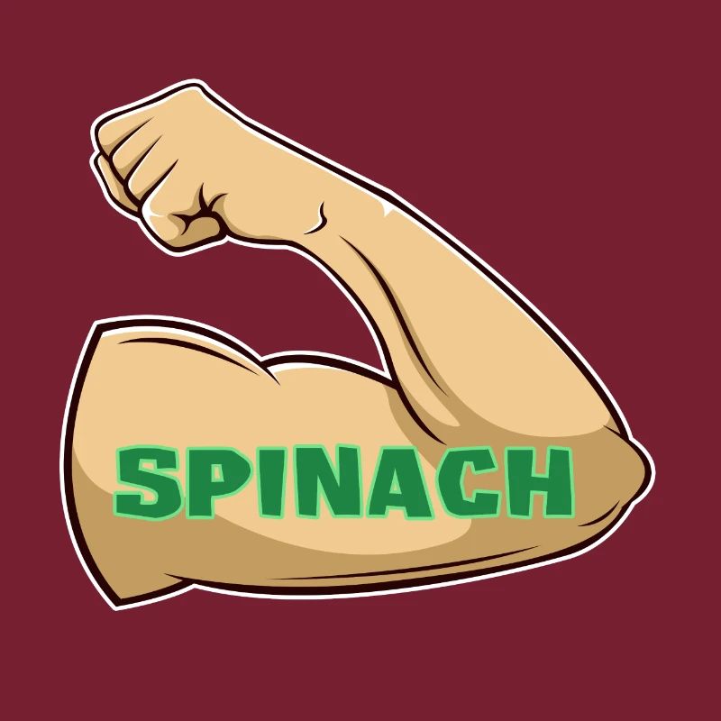 Muscles through spinach