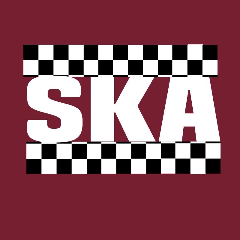 Ska check noir blanc
