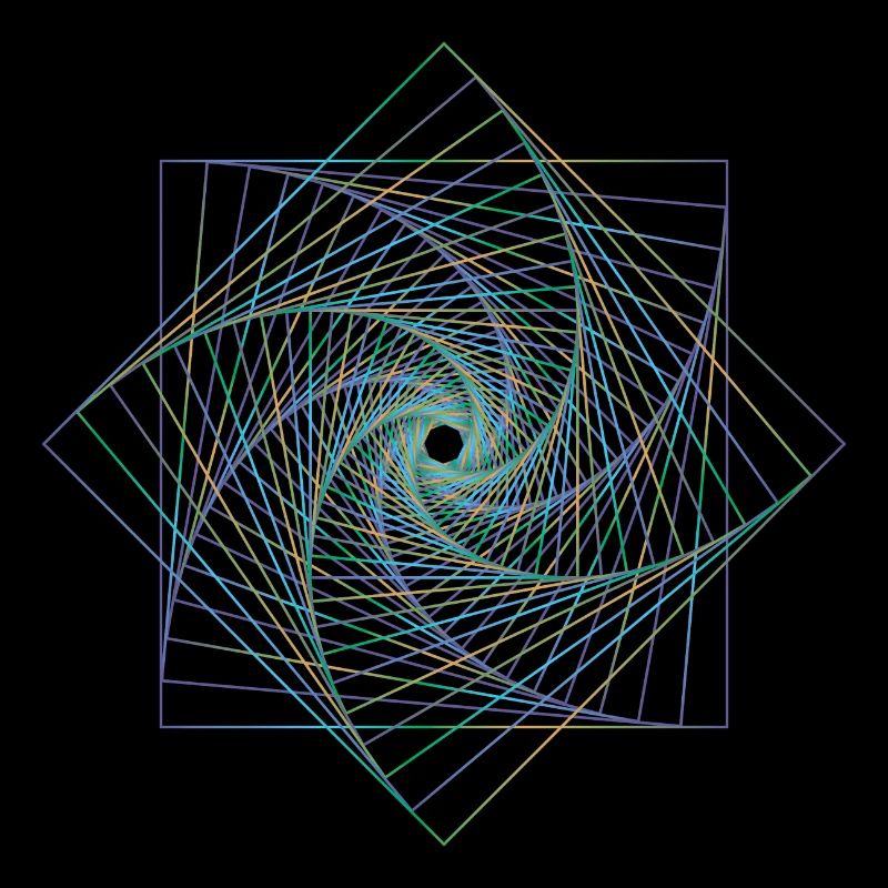 Sacred geometry spiral
