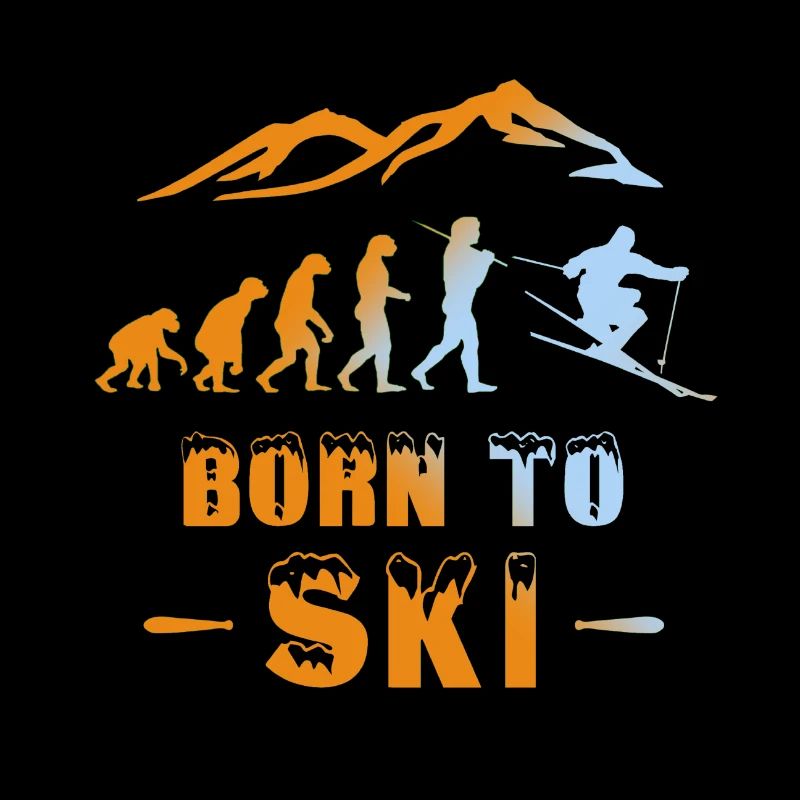 Ski Evolution Born to Ski Skifahrer