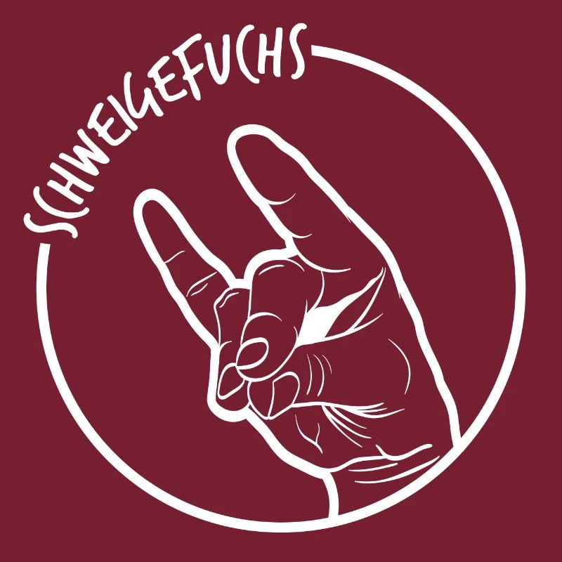 Eine nette Handgeste eines Schweigens Fox TShirt