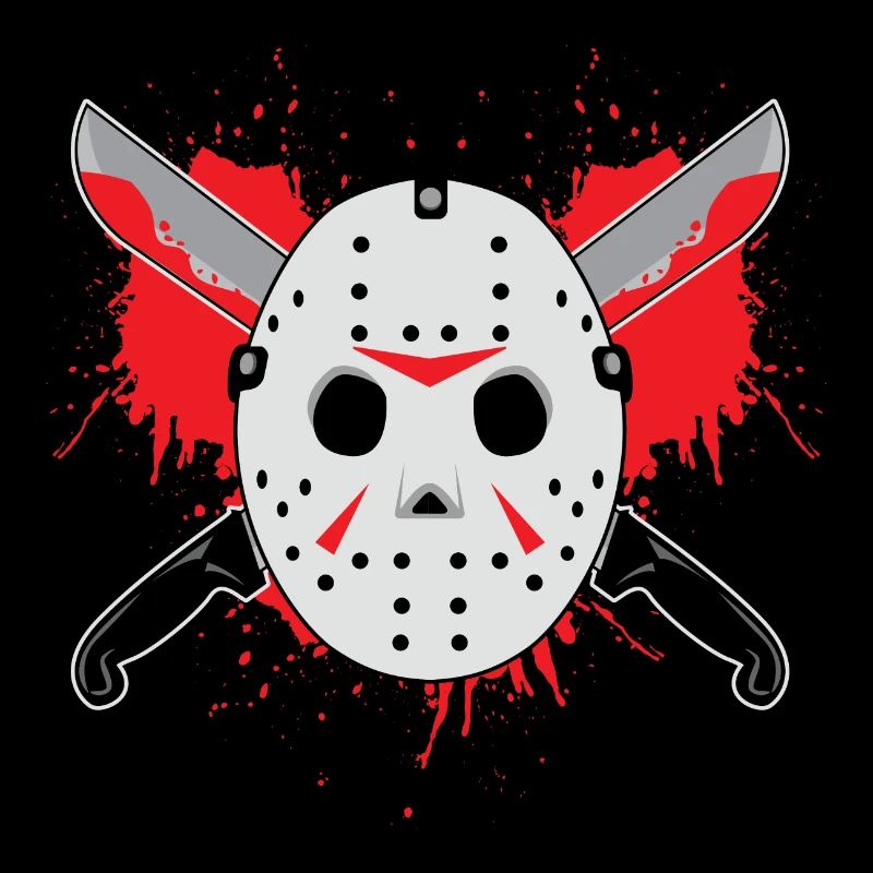 Halloween Maske - Blut Messer Geschenk