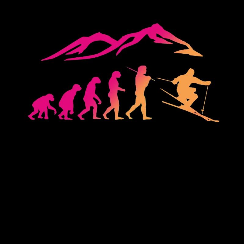 Ski Evolution Skifahrer Schnee Winter