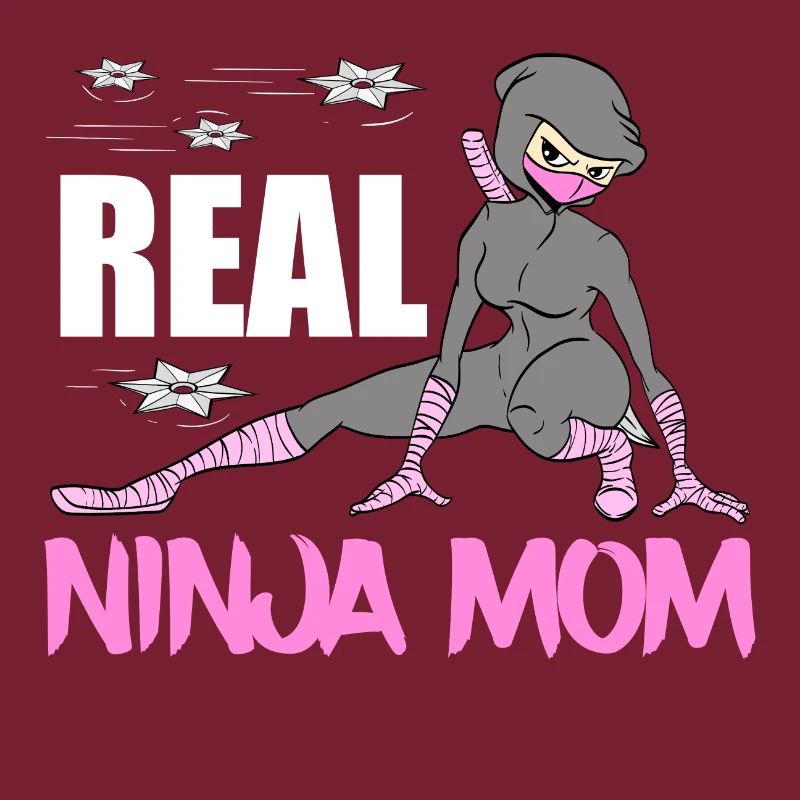 Echte Ninja Mama Karate Kampfkunst Fechter Ninja