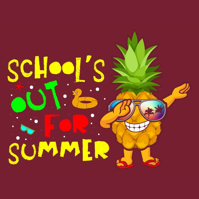 Schools Out For Summer Pineapple