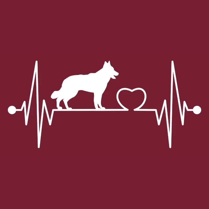 Weißer Schweizer Schäferhund Herzschlag