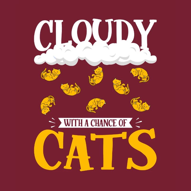 Nuageux avec une chance de conception de chat